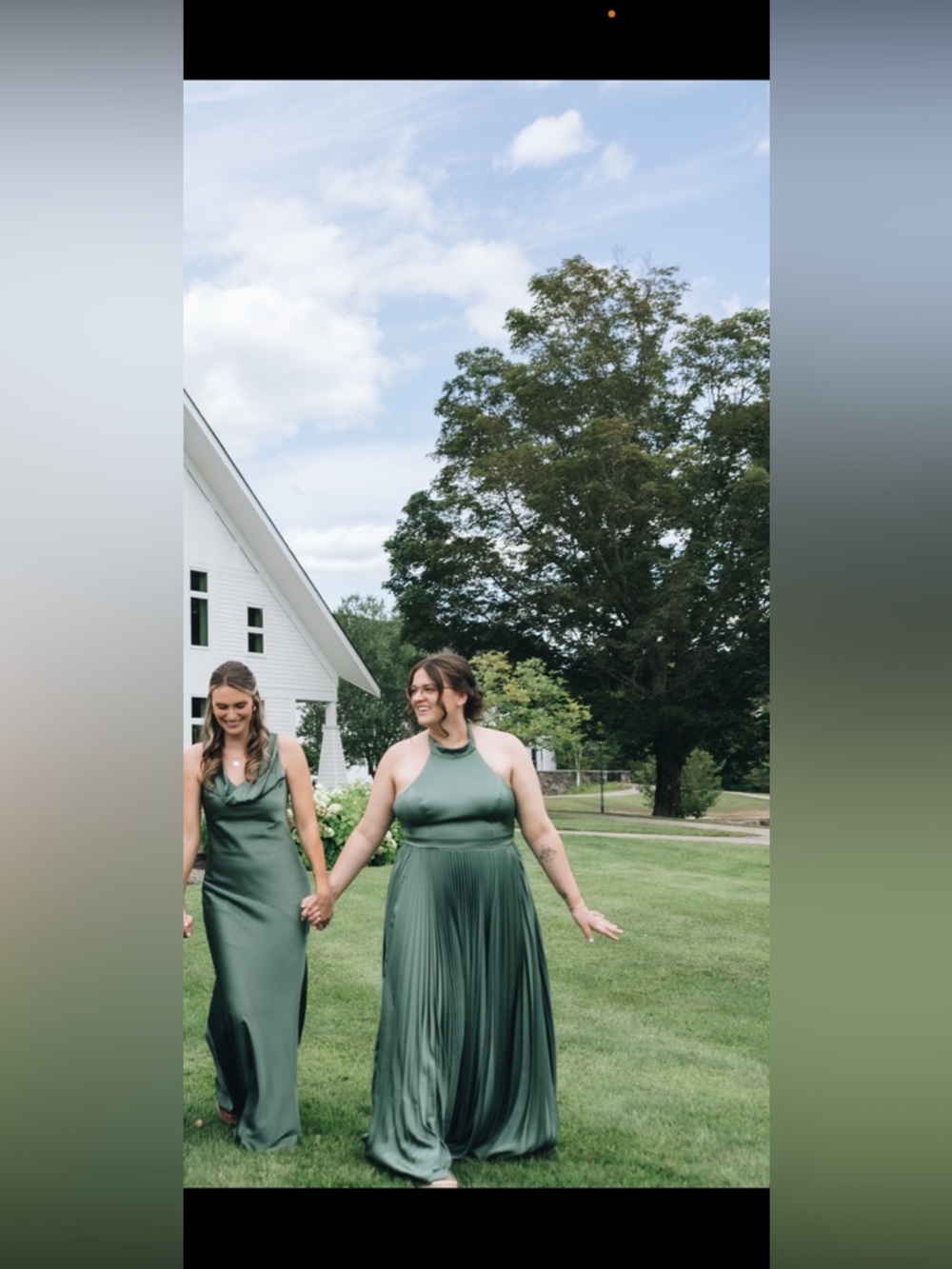 Azazie Sienna eucalyptus stretch satin bridesmaid dress - Picture 7 of 12